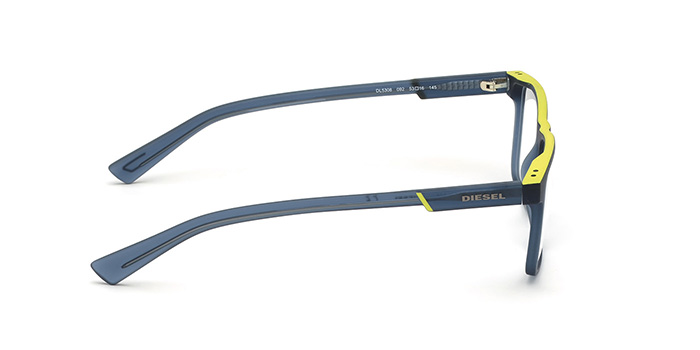 Diesel Blue Full Frame Rectangle Eyeglasses for Men and Women
