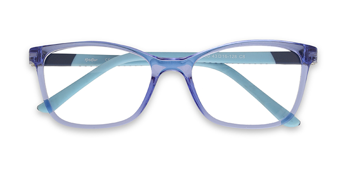  Blue Full Frame Cateye Eyeglasses for Kids