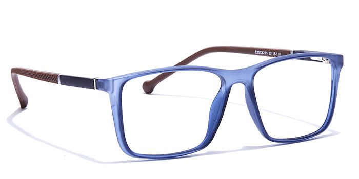  Matte Blue Full Frame Wayfarer Eyeglasses for Men and Women