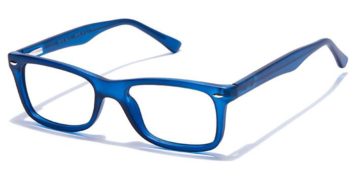  Matte Blue Full Frame Wayfarer Eyeglasses for Men and Women