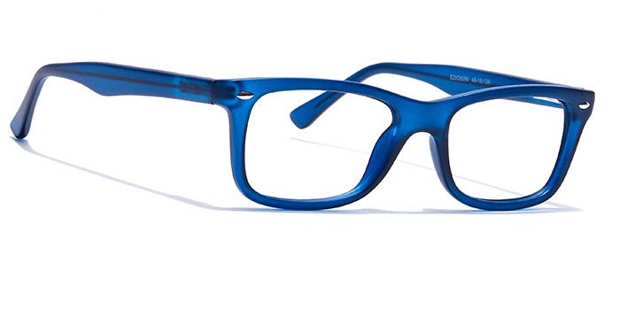  Matte Blue Full Frame Wayfarer Eyeglasses for Men and Women