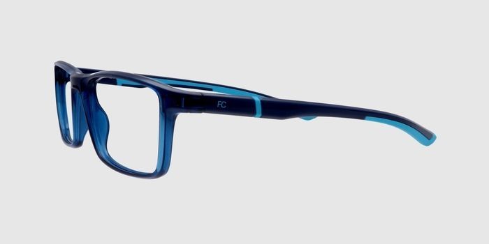  Blue Full frame Rectangle Eyeglasses for Men