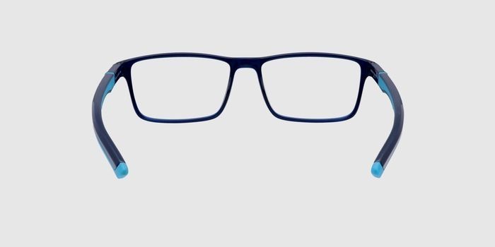  Blue Full frame Rectangle Eyeglasses for Men