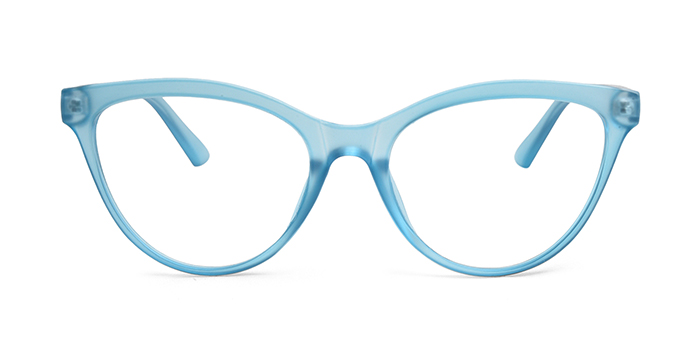  Blue Full Frame Cateye Eyeglasses for Women