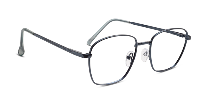  Blue Full Frame Square Computer Glasses for Men and Women
