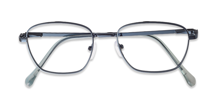  Blue Full Frame Square Computer Glasses for Men and Women