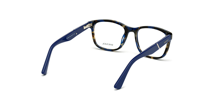 Diesel Havana Full Frame Rectangle Eyeglasses for Men and Women