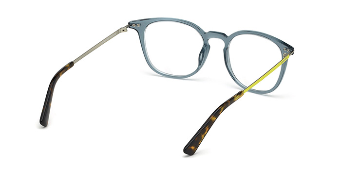 Diesel Blue Full Frame Round Eyeglasses for Men and Women