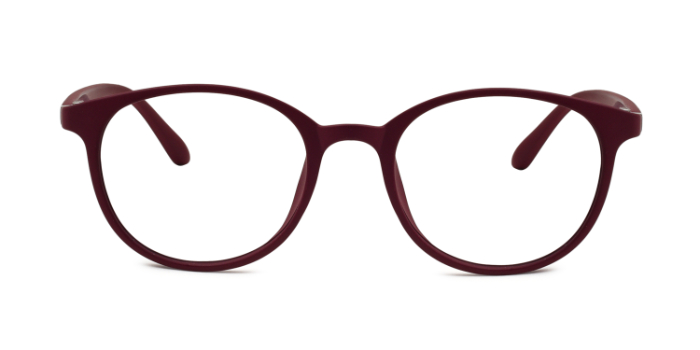  Wine Full Frame Round Eyeglasses for Men and Women