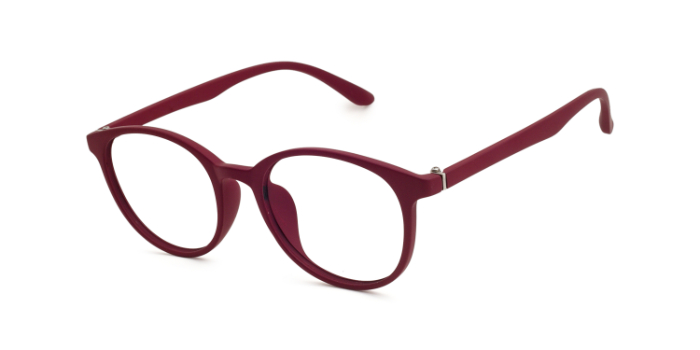  Wine Full Frame Round Eyeglasses for Men and Women