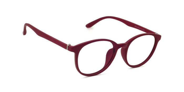  Wine Full Frame Round Eyeglasses for Men and Women