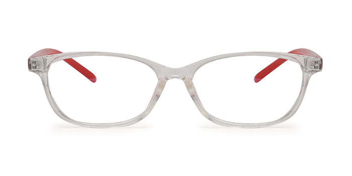 NERDLANE by EyeMyEye E21A3577 Red Full Frame Oval Eyeglasses for Kids