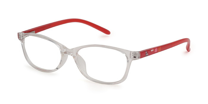  Red Full Frame Oval Eyeglasses for Kids