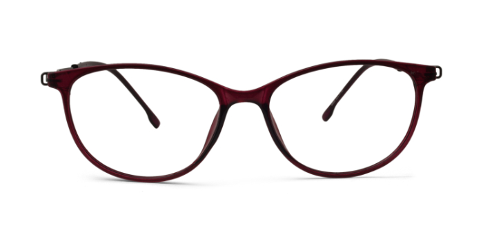  Wine Full Frame Cateye Eyeglasses for Women