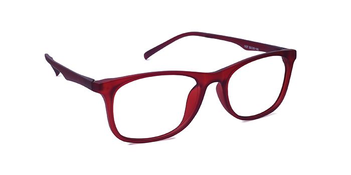  Red Full frame Wayfarer Computer Glasses for Men and Women