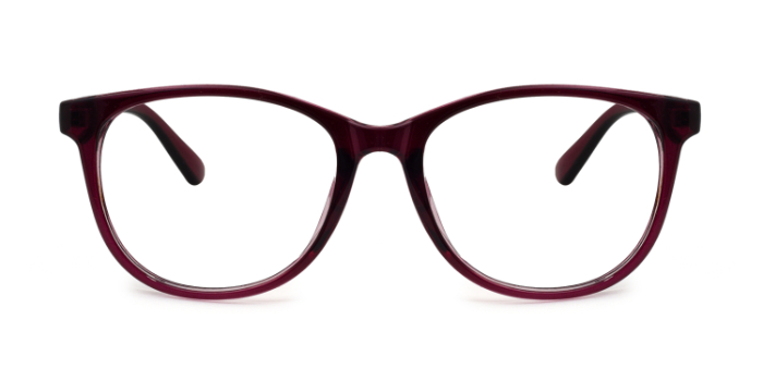  Wine Full Frame Round Eyeglasses for Men and Women