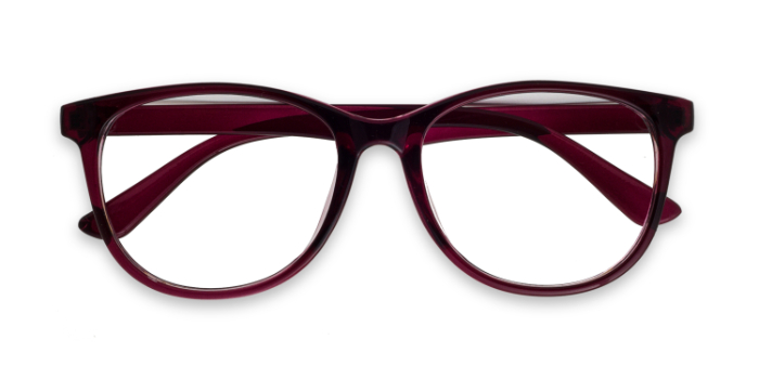  Wine Full Frame Round Eyeglasses for Men and Women