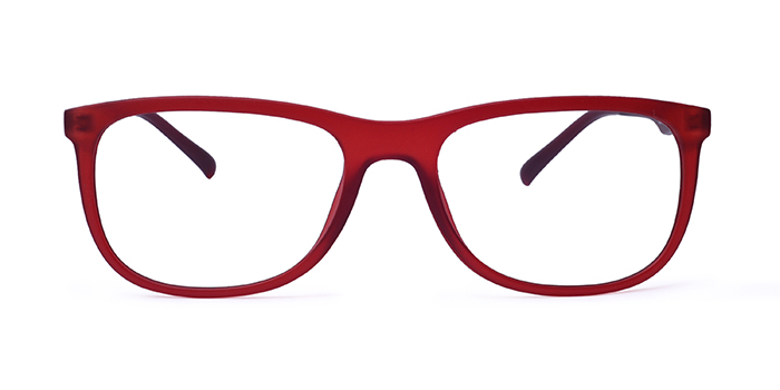  Red Full frame Wayfarer Computer Glasses for Men and Women