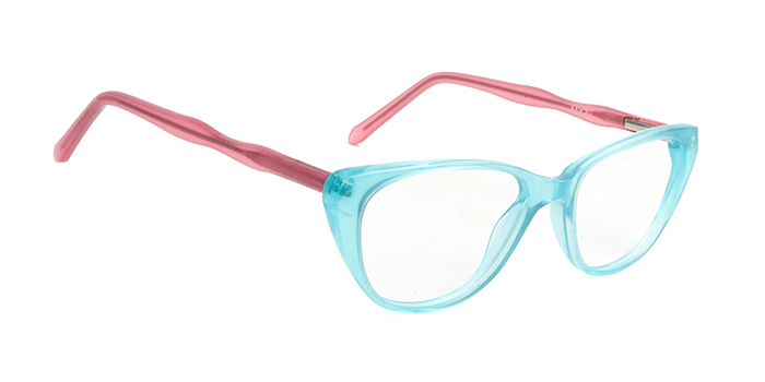  Turquoise Full Frame Cateye Eyeglasses for Women