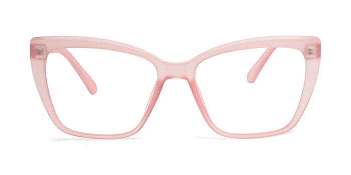  Pink Full Frame Cateye Eyeglasses for Women