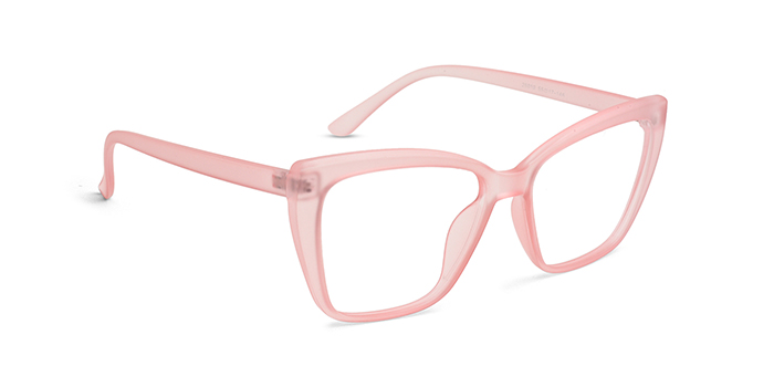  Pink Full Frame Cateye Eyeglasses for Women