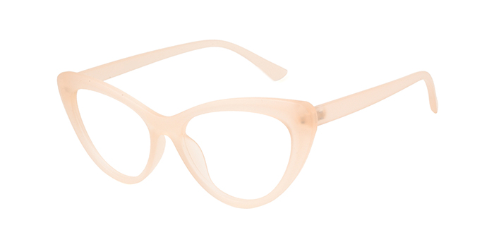  Peach Full Frame Cateye Eyeglasses for Women