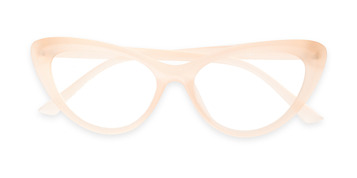  Peach Full Frame Cateye Eyeglasses for Women