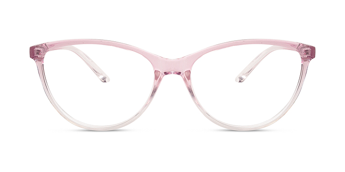  Pink Full Frame Cateye Eyeglasses for Women