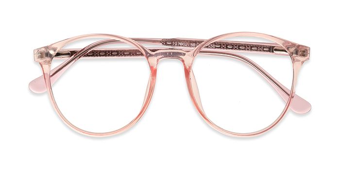  Pink Full Frame Round Eyeglasses for Women