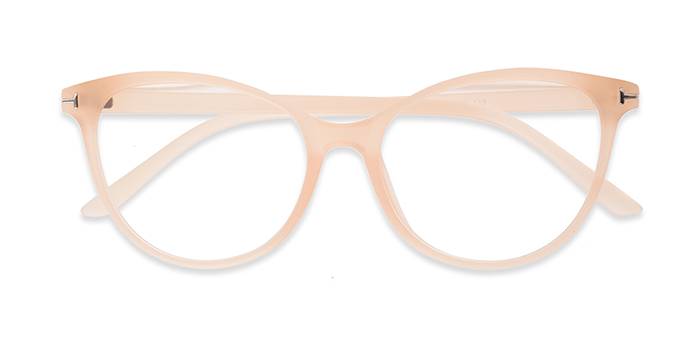  Peach Full Frame Cateye Eyeglasses for Women