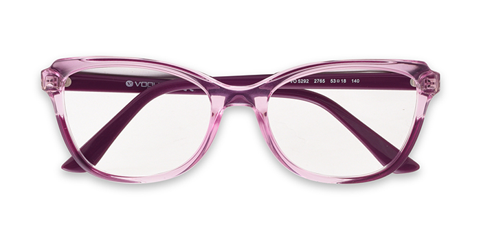 VOGUE Pink Full Frame Cateye Eyeglasses for Women