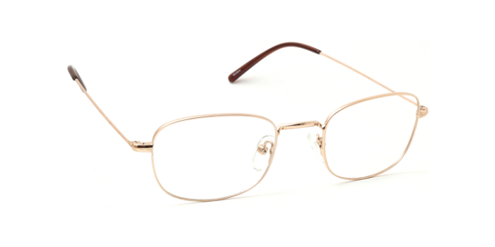 KILLER Gold Full Frame Square Eyeglasses for Men and Women