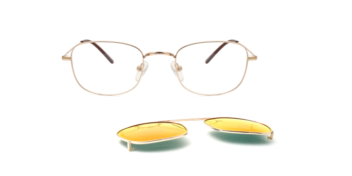 KILLER Gold Full Frame Square Eyeglasses for Men and Women