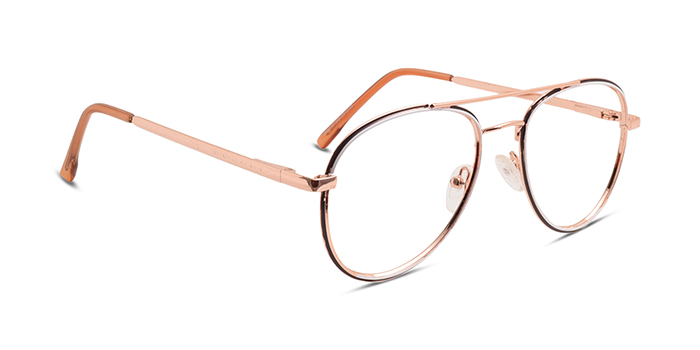  Gold Full Frame Aviator Eyeglasses for Men and Women