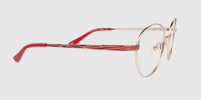  Gold Full rim Round Eyeglasses for Women