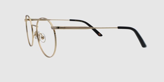  Gold Full rim Round Eyeglasses for Women