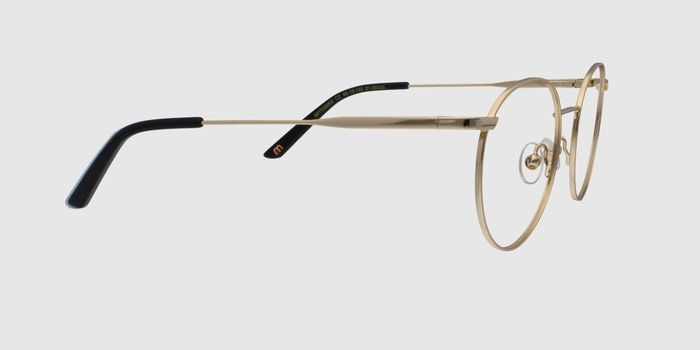  Gold Full rim Round Eyeglasses for Women