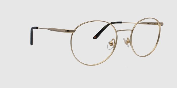  Gold Full rim Round Eyeglasses for Women