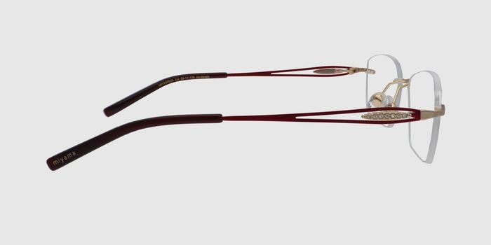  Gold Rimless Rectangle Eyeglasses for Men and Women