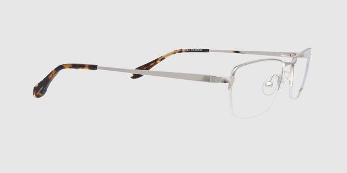  Gold Half rim Rectangle Eyeglasses for Men and Women