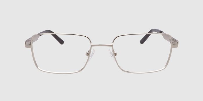  Gold Full frame Rectangle Eyeglasses for Men and Women