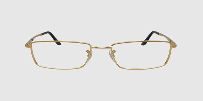  Gold Full frame Rectangle Eyeglasses for Women