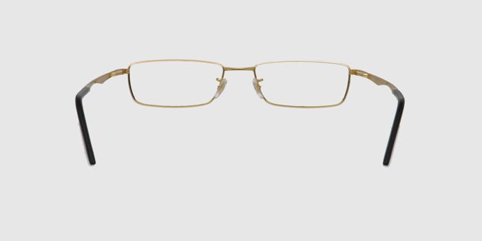  Gold Full frame Rectangle Eyeglasses for Women