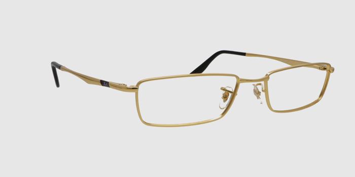 Gold Full frame Rectangle Eyeglasses for Women