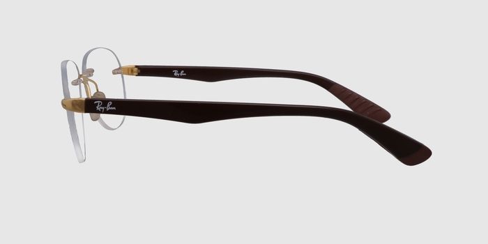  Gold Rimless Oval Eyeglasses for Women