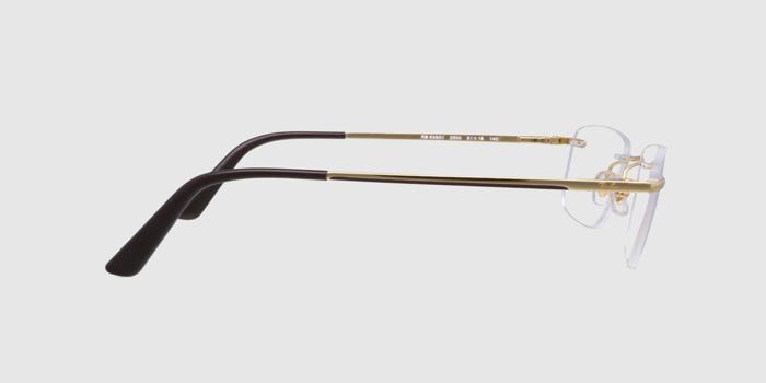  Gold Rimless Rectangle Eyeglasses for Men