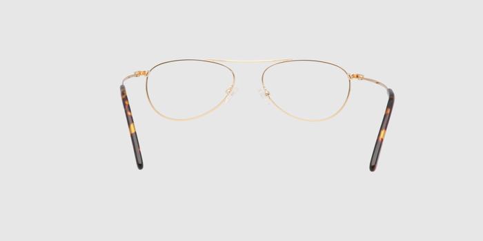  Gold Full frame Aviator Eyeglasses for Men and Women