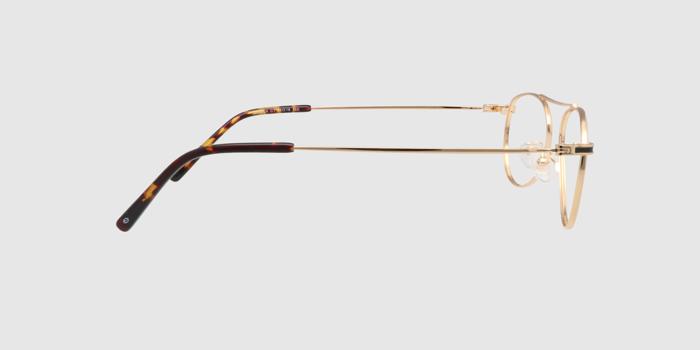  Gold Full frame Aviator Eyeglasses for Men and Women