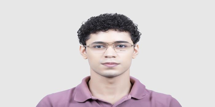  Gold Half rim Rectangle Eyeglasses for Men