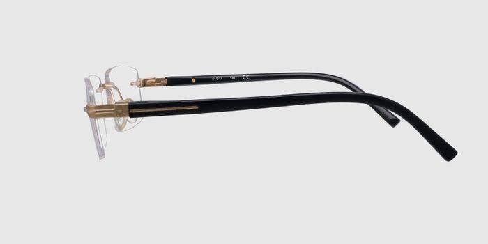  Gold Rimless Rectangle Eyeglasses for Men and Women